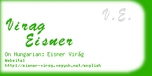 virag eisner business card